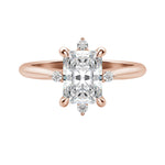 Load image into Gallery viewer, NOVA CLASSIC RADIANT CUT MOISSANITE ENGAGEMENT RING