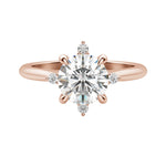 Load image into Gallery viewer, NOVA CLASSIC ROUND CUT MOISSANITE ENGAGEMENT RING
