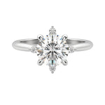 Load image into Gallery viewer, NOVA CLASSIC ROUND CUT MOISSANITE ENGAGEMENT RING