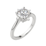 Load image into Gallery viewer, NOVA CLASSIC ROUND CUT MOISSANITE ENGAGEMENT RING