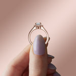 Load image into Gallery viewer, NOVA CLASSIC RADIANT CUT MOISSANITE ENGAGEMENT RING