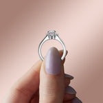 Load image into Gallery viewer, NOVA CLASSIC RADIANT CUT MOISSANITE ENGAGEMENT RING