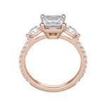 Load image into Gallery viewer, RHEA ACCENTED ASSCHER CUT MOISSANITE ENGAGEMENT RING