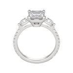 Load image into Gallery viewer, RHEA ACCENTED ASSCHER CUT MOISSANITE ENGAGEMENT RING