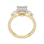 Load image into Gallery viewer, RHEA ACCENTED ASSCHER CUT MOISSANITE ENGAGEMENT RING