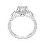 Load image into Gallery viewer, RHEA ACCENTED CUSHION CUT MOISSANITE ENGAGEMENT RING