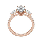 Load image into Gallery viewer, RHEA ACCENTED MARQUISE CUT MOISSANITE ENGAGEMENT RING