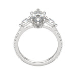 Load image into Gallery viewer, RHEA ACCENTED MARQUISE CUT MOISSANITE ENGAGEMENT RING