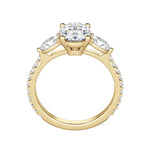 Load image into Gallery viewer, RHEA ACCENTED OVAL CUT MOISSANITE ENGAGEMENT RING