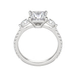 Load image into Gallery viewer, RHEA ACCENTED PRINCESS CUT MOISSANITE ENGAGEMENT RING