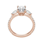 Load image into Gallery viewer, RHEA ACCENTED RADIANT CUT MOISSANITE ENGAGEMENT RING