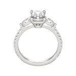 Load image into Gallery viewer, RHEA ACCENTED RADIANT CUT MOISSANITE ENGAGEMENT RING