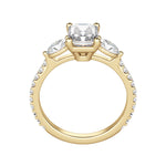 Load image into Gallery viewer, RHEA ACCENTED RADIANT CUT MOISSANITE ENGAGEMENT RING