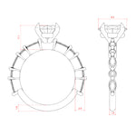 Load image into Gallery viewer, GAIA OVAL CUT MOISSANITE ENGAGEMENT RING