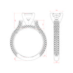 Load image into Gallery viewer, VITA ASSCHER CUT MOISSANITE ENGAGEMENT RING