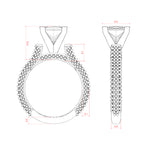 Load image into Gallery viewer, VITA PRINCESS CUT MOISSANITE ENGAGEMENT RING