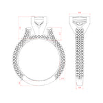 Load image into Gallery viewer, VITA RADIANT CUT MOISSANITE ENGAGEMENT RING
