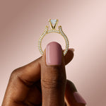 Load image into Gallery viewer, VITA RADIANT CUT MOISSANITE ENGAGEMENT RING
