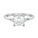 Load image into Gallery viewer, ZARA ASSCHER CUT MOISSANITE ENGAGEMENT RING