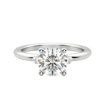 Load image into Gallery viewer, ZARA ROUND CUT MOISSANITE ENGAGEMENT RING