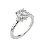 Load image into Gallery viewer, ZARA ROUND CUT MOISSANITE ENGAGEMENT RING