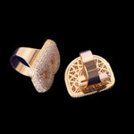 Load image into Gallery viewer, A-Z LETTERS ICED OUT MOISSANITE DIAMOND CUSTOMIZABLE RING, PERSONALIZED RING