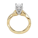 Load image into Gallery viewer, CHIC ACCENTED RADIANT CUT MOISSANITE ENGAGEMENT RING