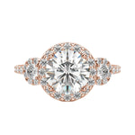 Load image into Gallery viewer, ADDY ROUND CUT MOISSANITE ENGAGEMENT RING