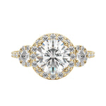 Load image into Gallery viewer, ADDY ROUND CUT MOISSANITE ENGAGEMENT RING