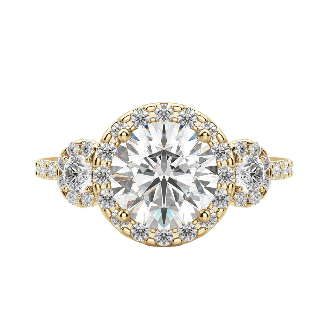 ADDY ROUND CUT MOISSANITE ENGAGEMENT RING