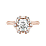 Load image into Gallery viewer, ALTO ROUND CUT MOISSANITE ENGAGEMENT RING