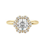 Load image into Gallery viewer, ALTO ROUND CUT MOISSANITE ENGAGEMENT RING
