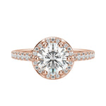 Load image into Gallery viewer, ARIA ROUND CUT MOISSANITE ENGAGEMENT RING