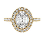 Load image into Gallery viewer, VAIL OVAL CUT MOISSANITE ENGAGEMENT RING