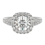 Load image into Gallery viewer, AURA ROUND CUT MOISSANITE ENGAGEMENT RING