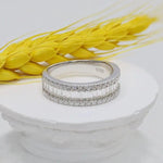Load image into Gallery viewer, BAGUETTE CUT MOISSANITE WEDDING RING FOR WOMEN