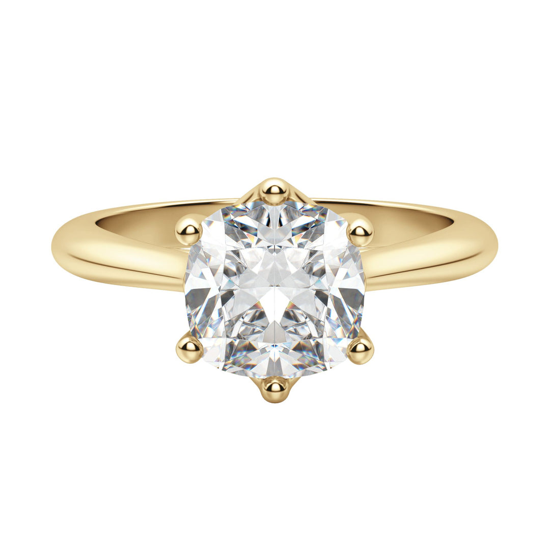 EDIT CLASSIC CUSHION CUT MOISSANITE ENGAGEMENT RING