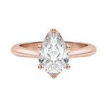 Load image into Gallery viewer, EDIT CLASSIC PEAR CUT MOISSANITE ENGAGEMENT RING