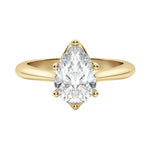 Load image into Gallery viewer, EDIT CLASSIC PEAR CUT MOISSANITE ENGAGEMENT RING