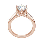 Load image into Gallery viewer, EDIT CLASSIC ROUND CUT MOISSANITE ENGAGEMENT RING