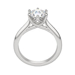 Load image into Gallery viewer, EDIT CLASSIC ROUND CUT MOISSANITE ENGAGEMENT RING