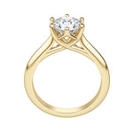 Load image into Gallery viewer, EDIT CLASSIC ROUND CUT MOISSANITE ENGAGEMENT RING