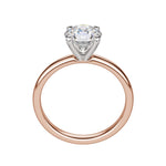 Load image into Gallery viewer, BARE 4-PRONG ROUND CUT MOISSANITE ENGAGEMENT RING