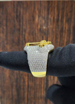 Load image into Gallery viewer, BEAUTIFUL CROSS MOISSANITE STUDDED ICED OUT HIP HOP S925 SILVER MEN’S RING