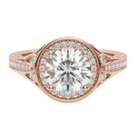 Load image into Gallery viewer, BOLD ROUND CUT MOISSANITE ENGAGEMENT RING
