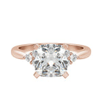 Load image into Gallery viewer, CALM CUSHION CUT MOISSANITE ENGAGEMENT RING