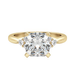 Load image into Gallery viewer, CALM CUSHION CUT MOISSANITE ENGAGEMENT RING