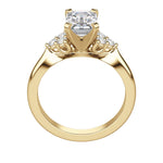 Load image into Gallery viewer, CALM EMERALD CUT MOISSANITE ENGAGEMENT RING