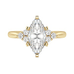 Load image into Gallery viewer, CALM MARQUISE CUT MOISSANITE ENGAGEMENT RING