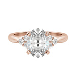 Load image into Gallery viewer, CALM OVAL CUT MOISSANITE ENGAGEMENT RING